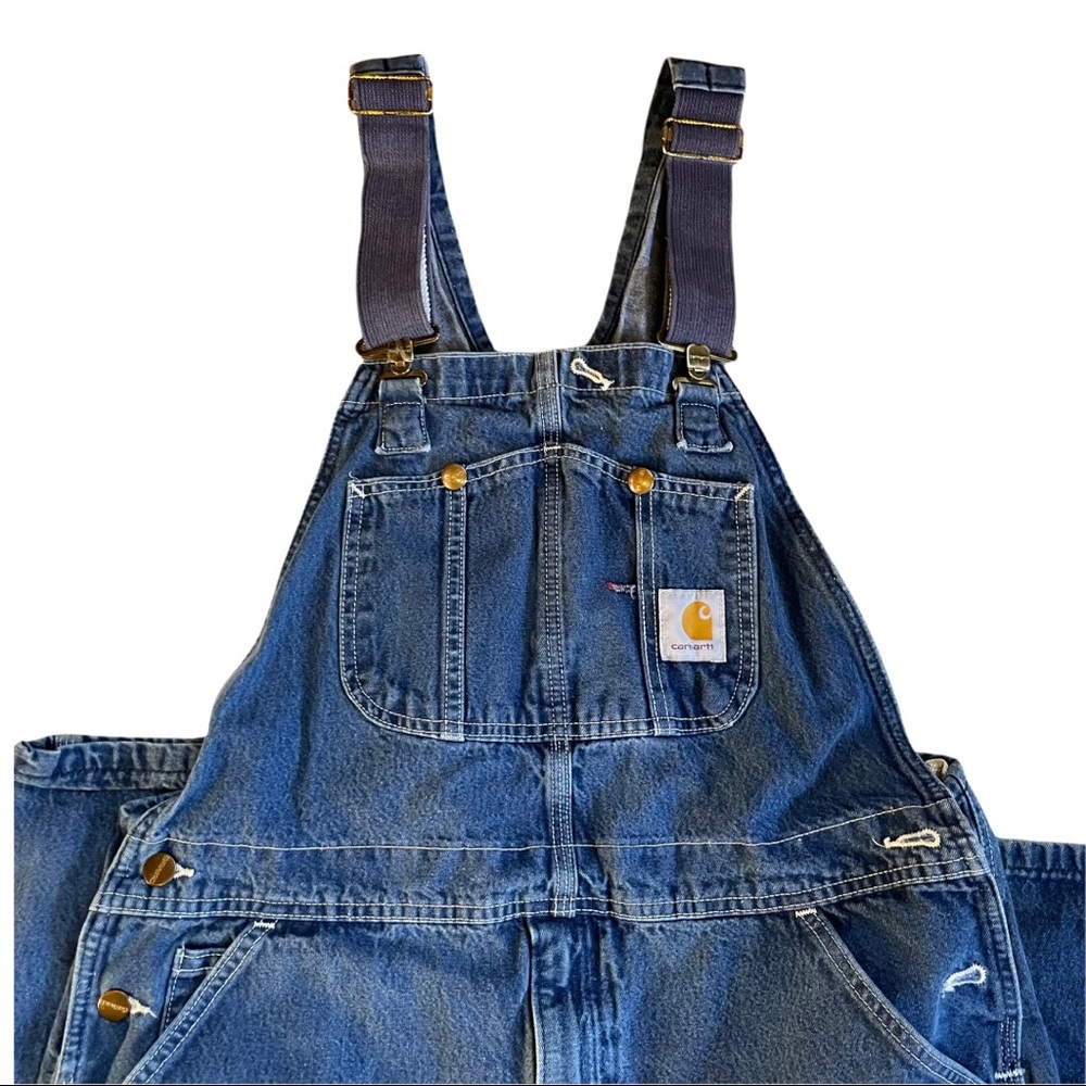 Denim Carhartt Overalls 38x32